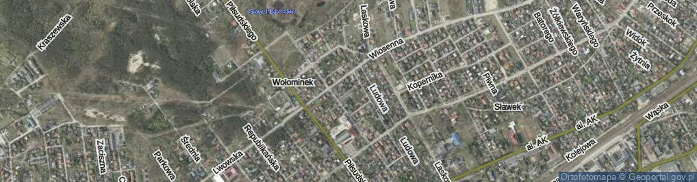 Zdjęcie satelitarne Rzeszowska ul.