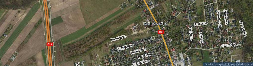 Zdjęcie satelitarne Rzepakowa ul.