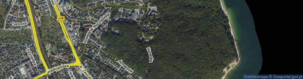 Zdjęcie satelitarne Saperska ul.