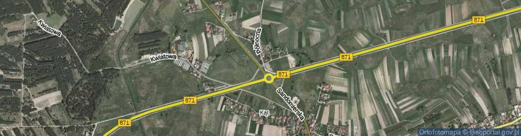 Zdjęcie satelitarne Sandomierska ul.