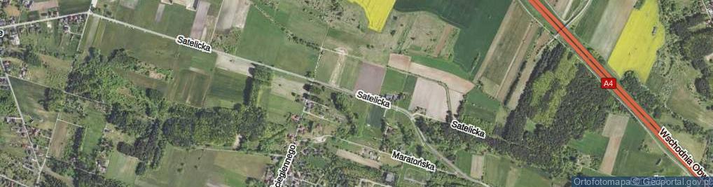 Zdjęcie satelitarne Satelicka ul.
