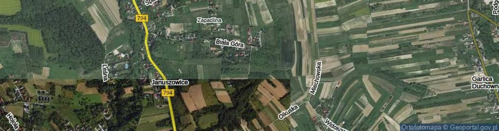 Zdjęcie satelitarne Sarni Stok ul.