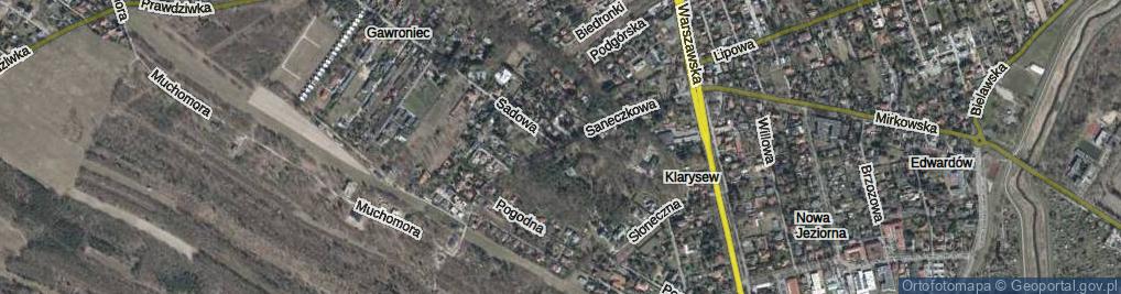 Zdjęcie satelitarne Saneczkowa ul.