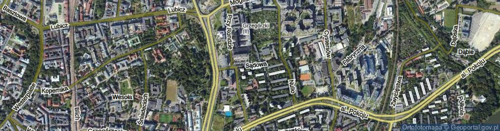 Zdjęcie satelitarne Sądowa ul.