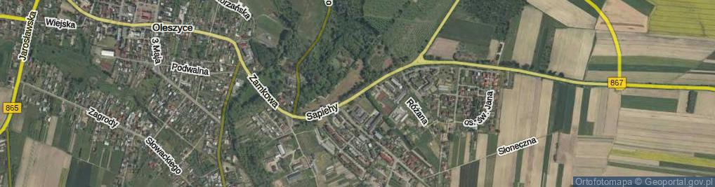 Zdjęcie satelitarne Sapiehy Józefa ul.