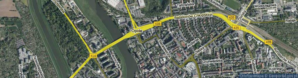 Zdjęcie satelitarne Sądowa ul.