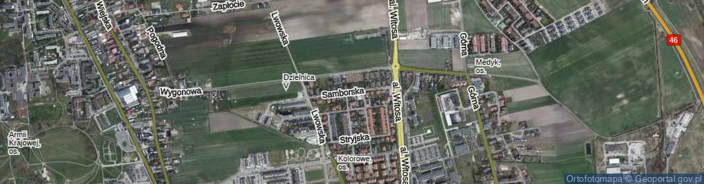 Zdjęcie satelitarne Samborska ul.