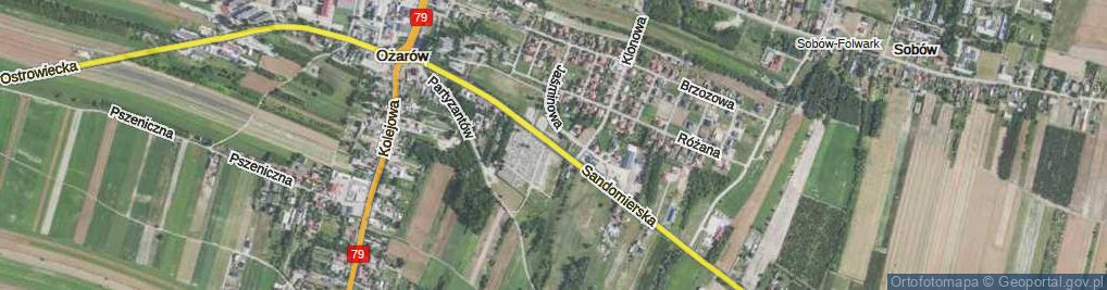 Zdjęcie satelitarne Sandomierska ul.