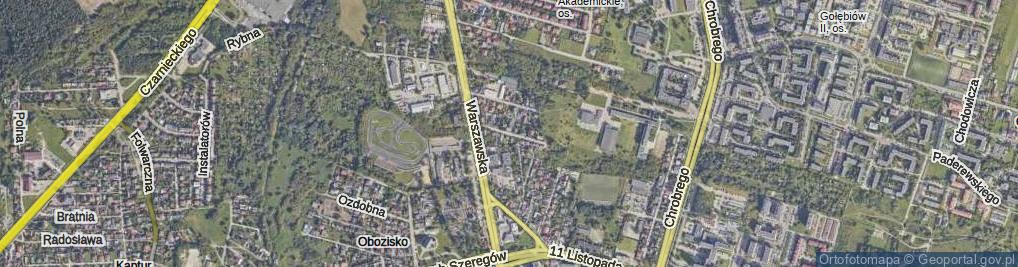 Zdjęcie satelitarne Sąsiednia ul.