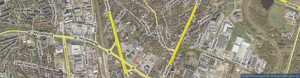 Zdjęcie satelitarne Sąsiedzka ul.