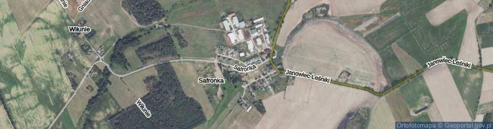 Zdjęcie satelitarne Safronka ul.