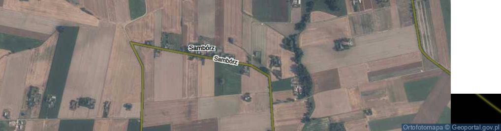 Zdjęcie satelitarne Sambórz ul.