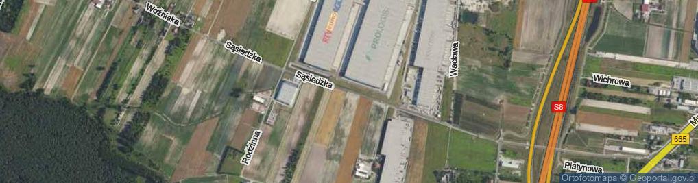 Zdjęcie satelitarne Sąsiedzka ul.