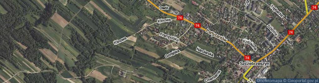 Zdjęcie satelitarne Sas-Jaworskiej Zofii ul.