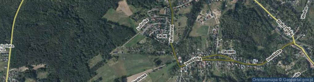 Zdjęcie satelitarne Saperska ul.