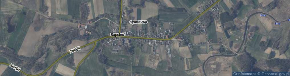 Zdjęcie satelitarne Sąpolno ul.
