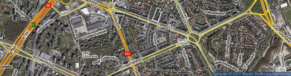 Zdjęcie satelitarne Sarmatów ul.