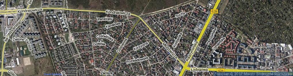 Zdjęcie satelitarne Samotna ul.