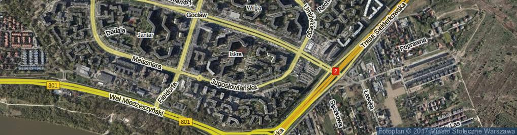 Zdjęcie satelitarne Samolotowa ul.