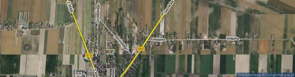 Zdjęcie satelitarne Sannicka ul.