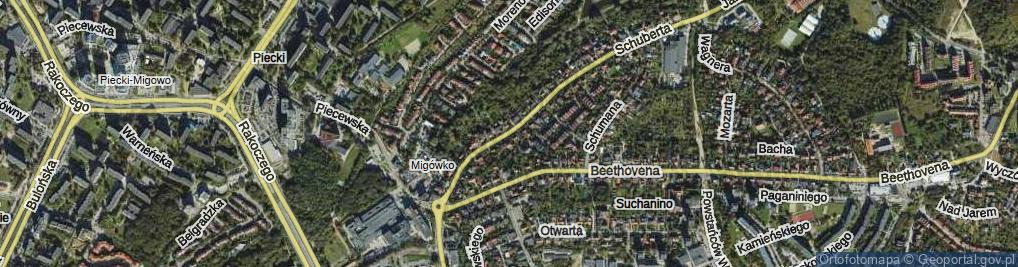 Zdjęcie satelitarne Schuberta Franciszka ul.