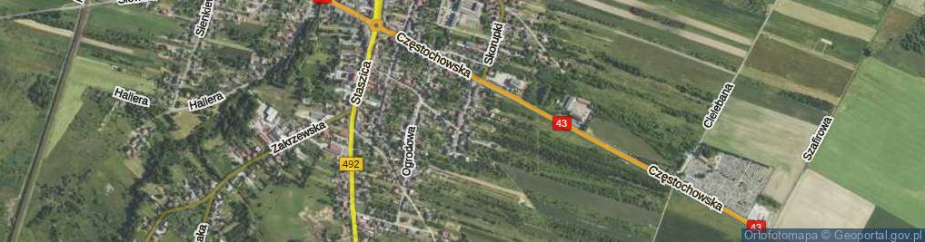 Zdjęcie satelitarne Ściegiennego Piotra, ks. ul.