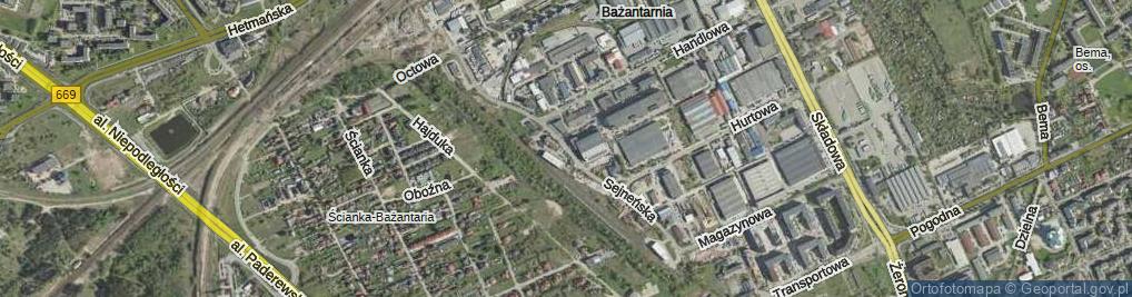 Zdjęcie satelitarne Sejneńska ul.