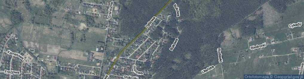 Zdjęcie satelitarne Sekwojowa ul.