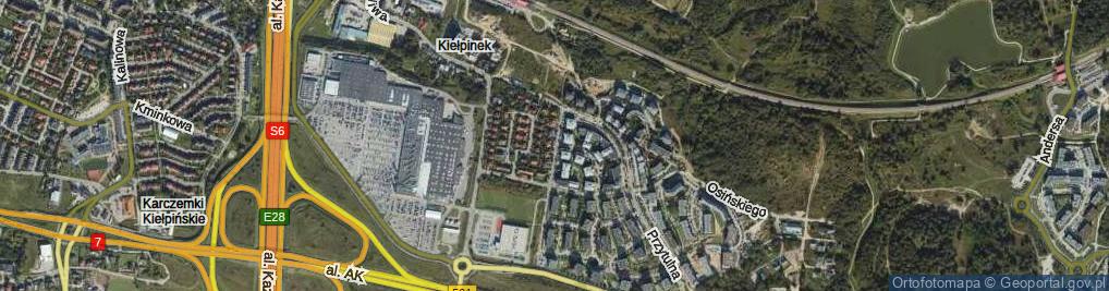 Zdjęcie satelitarne Serdeczna ul.