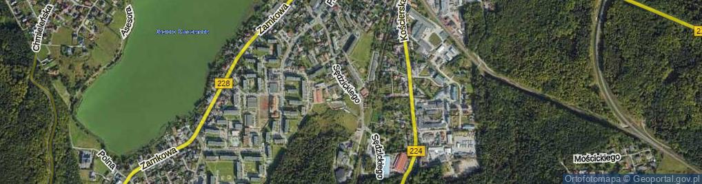 Zdjęcie satelitarne Sędzickiego Franciszka ul.