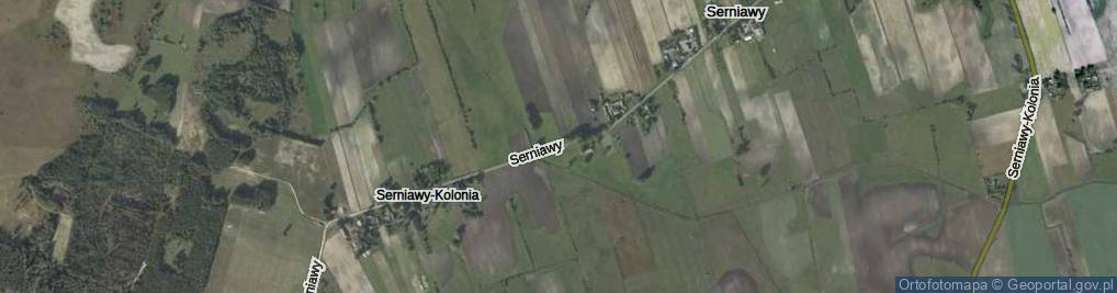 Zdjęcie satelitarne Serniawy ul.