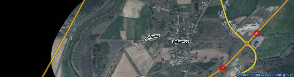 Zdjęcie satelitarne Sękowice ul.