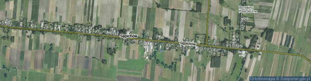 Zdjęcie satelitarne Sępichów ul.