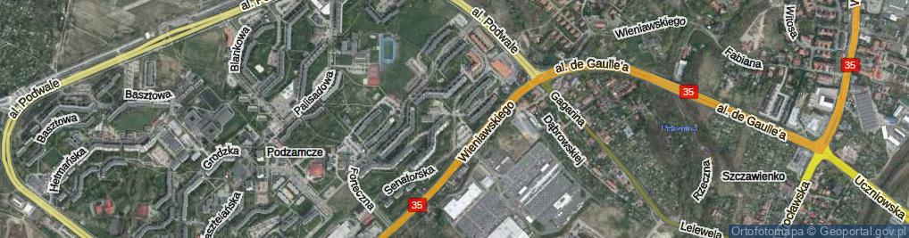 Zdjęcie satelitarne Senatorska ul.