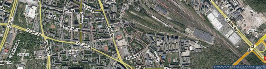 Zdjęcie satelitarne Sernicka ul.
