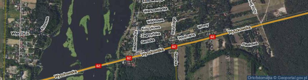 Zdjęcie satelitarne Serocka ul.