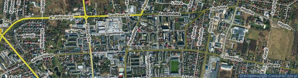 Zdjęcie satelitarne Siedzikówny-Inki Danuty ul.