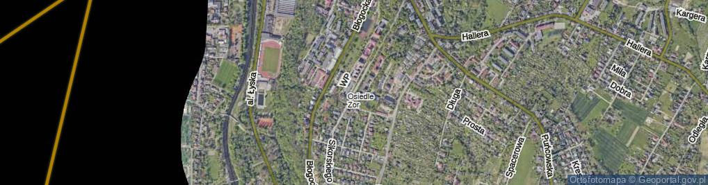 Zdjęcie satelitarne Sikorskiego Władysława, gen. ul.