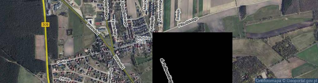 Zdjęcie satelitarne Sikorskiego Władysława, gen. ul.