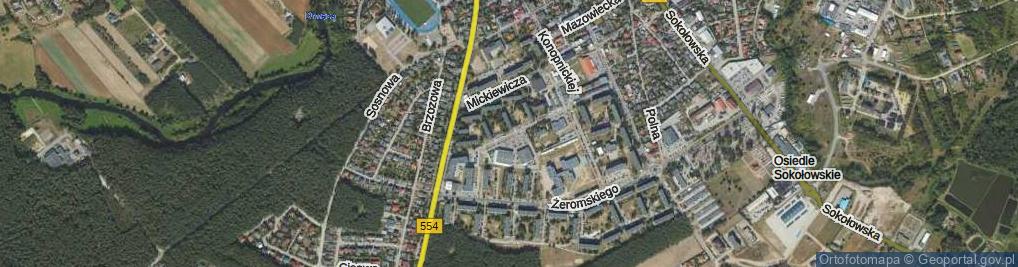 Zdjęcie satelitarne Sienkiewicza Henryka ul.