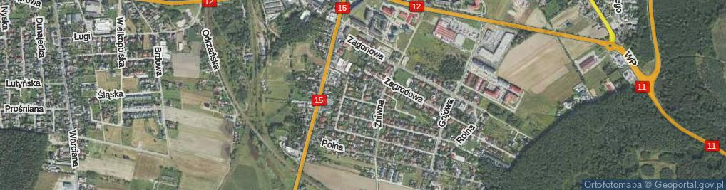 Zdjęcie satelitarne Siewna ul.