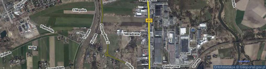 Zdjęcie satelitarne Sieradzana Józefa, ks. ul.
