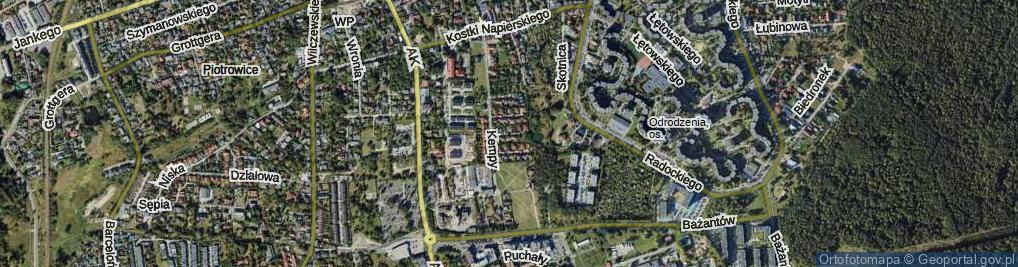 Zdjęcie satelitarne Siekierskiego Albina ul.