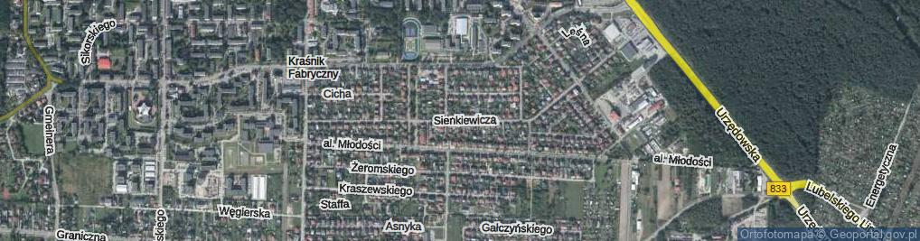 Zdjęcie satelitarne Sienkiewicza Henryka ul.