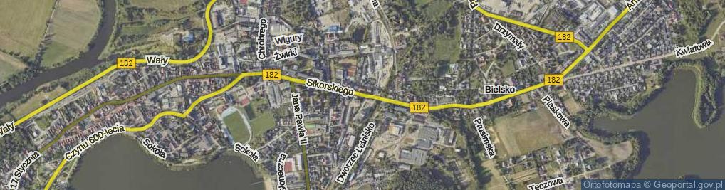 Zdjęcie satelitarne Sikorskiego Władysława, gen. ul.