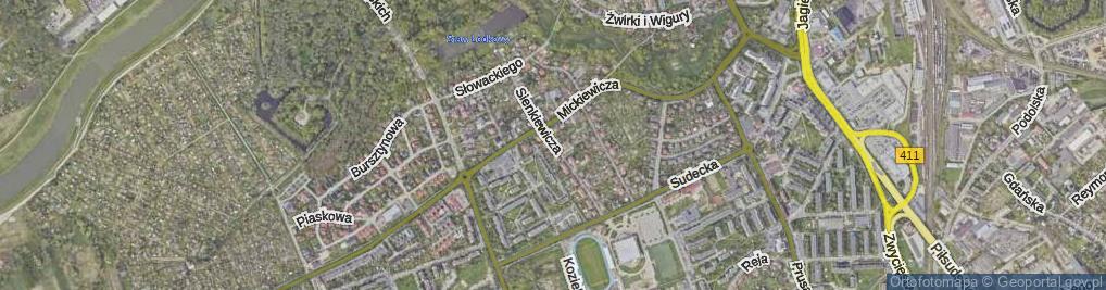 Zdjęcie satelitarne Sienkiewicza Henryka ul.