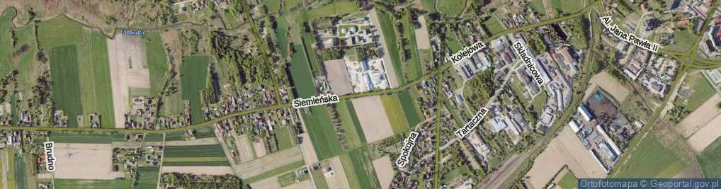 Zdjęcie satelitarne Siemieńska ul.