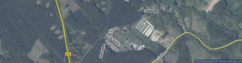 Zdjęcie satelitarne Sikorki ul.