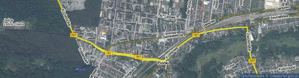 Zdjęcie satelitarne Sienkiewicza Henryka ul.