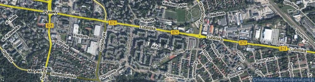 Zdjęcie satelitarne Sikorskiego Władysława, gen. ul.